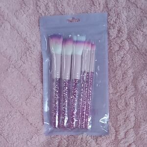 SLMissglam Purple Party Makeup Brushes 6 pc. NIB.